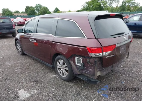 2014 Honda Odyssey Ex из США, поврежденный, VIN 5FNRL5H46EB043592